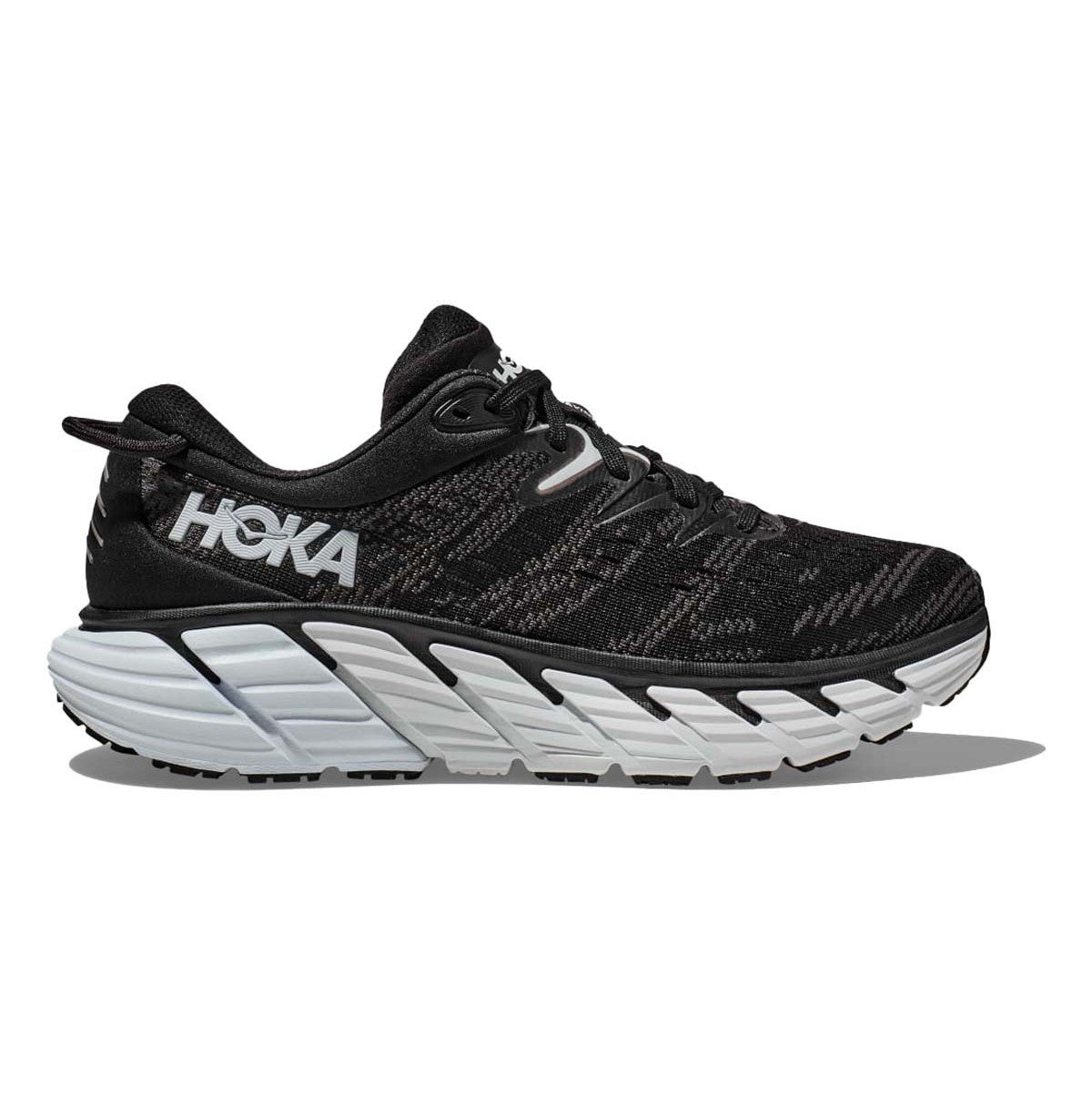 Men's Hoka One One Gaviota 4, Black/White, 12 D Medium