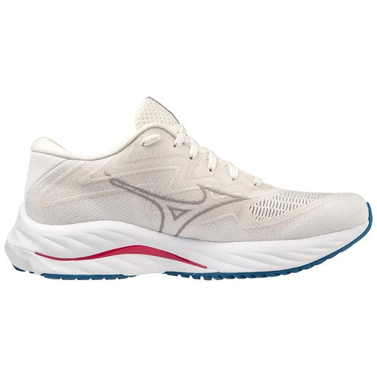 Women's Mizuno Wave Rider 27 SSW, White/Ultimate Grey, 7 B Medium