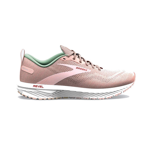 Women's Brooks Revel 6, Peach Whip/Pink, 7.5 B Medium