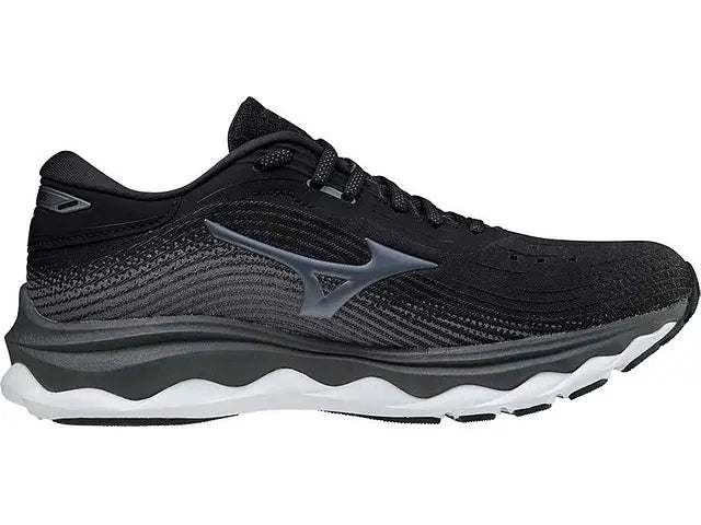 Women's Mizuno Wave Sky 5, Black, 9.5 B Medium