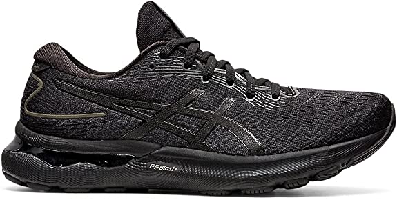 Men's Asics Gel-Nimbus 24, Black/Black, 10 D Medium