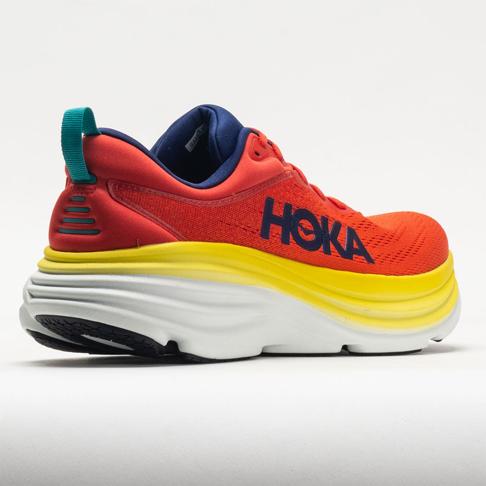 HOKA Bondi 8 Men's  Red Alert/Flame