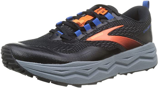 Men's Brooks Caldera 5, Black/Orange/Blue, 11 D Medium