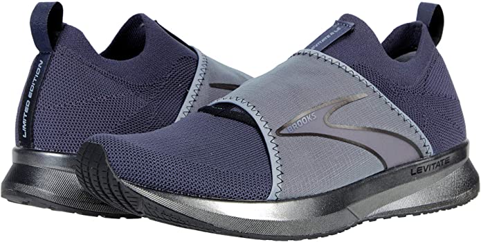 Men's Brooks Levitate 4 L.E., Grey/Black/Red, 10.5 D Medium