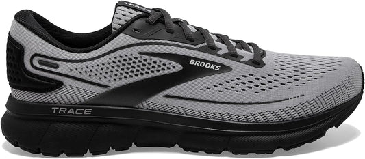 Men's Brooks Trace 2, Alloy/Black/Ebony, 10 2E Wide