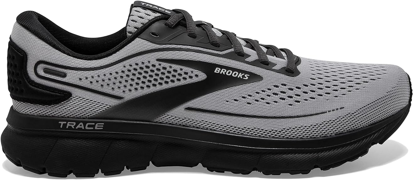Men's Brooks Trace 2, Alloy/Black/Ebony, 9 D Medium