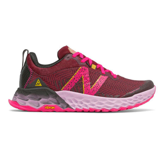 Women's New Balance Fresh Foam X Hierro V6, Garnet/Pink Glo, 7 B Medium