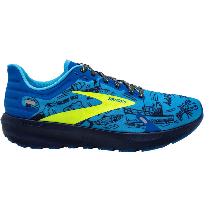 Women's Brooks Launch 9, Nautical Blue/Nightlife/Peacoat, 6.5 B Medium