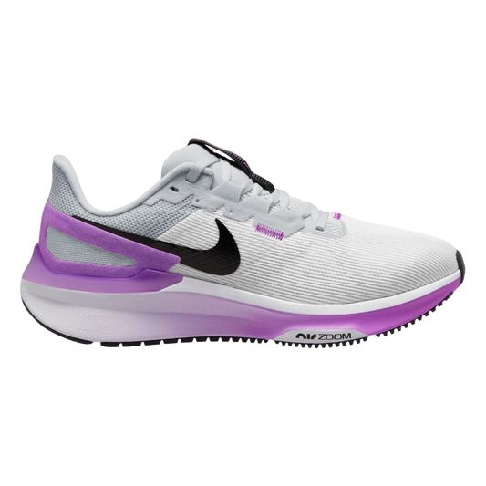 Women's Nike Structure 25, White/Black-Pure Platinum, 7 B Medium