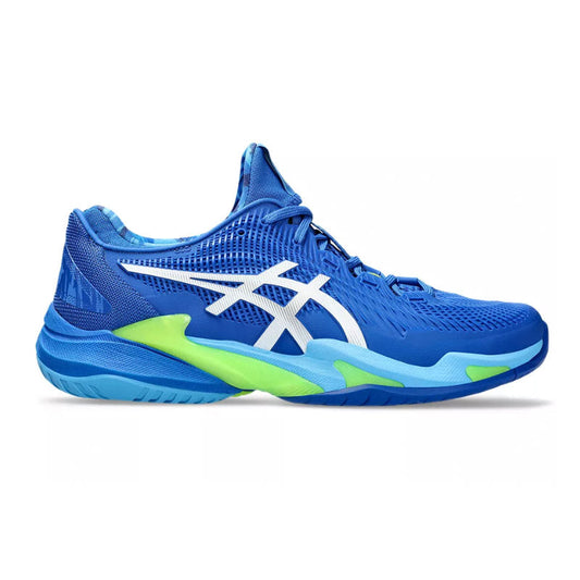 Men's Asics Court FlyteFoam 3 Novak, Tuna Blue/White, 12.5 D Medium