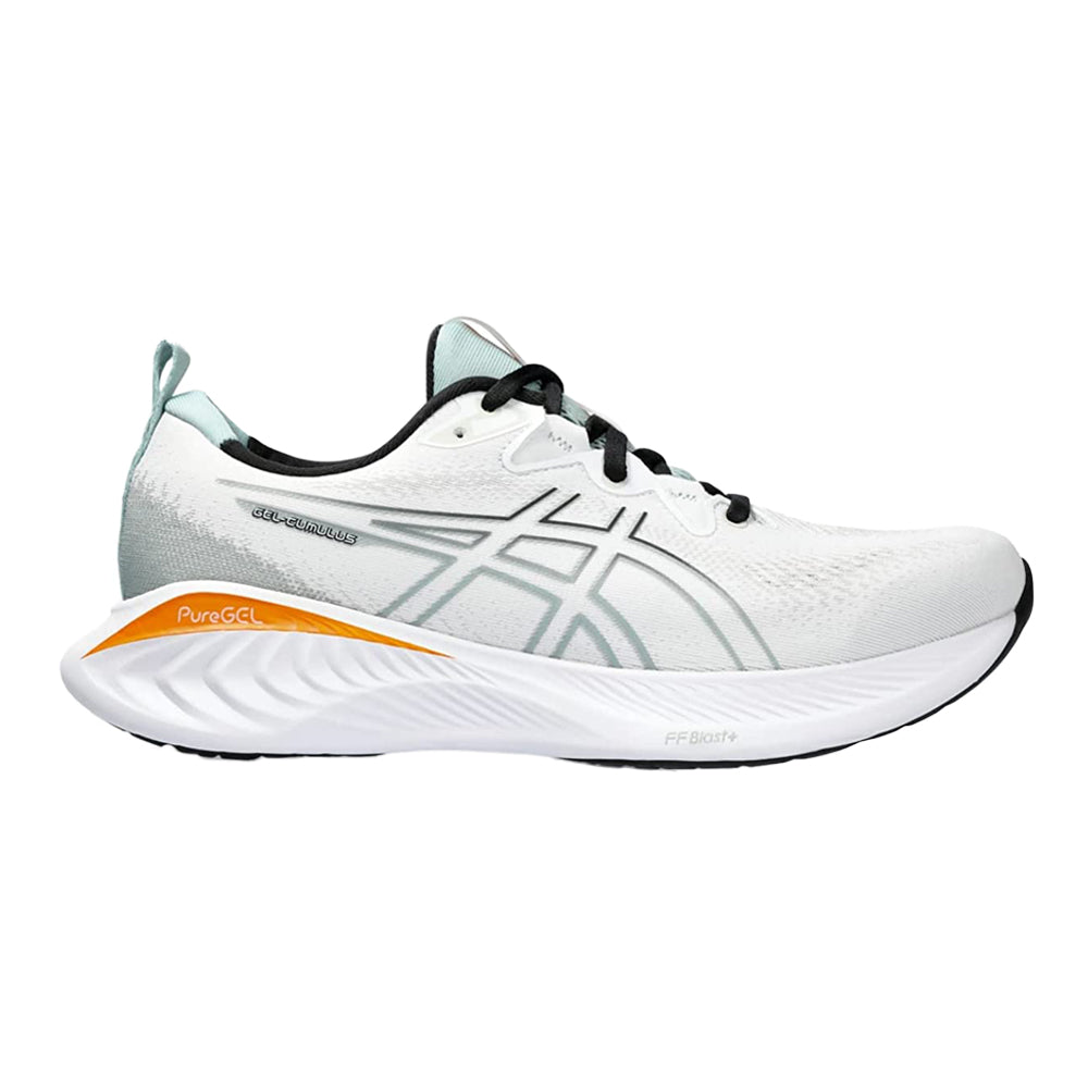Men's Asics Gel-Cumulus 25, White/Black, 11.5 D Medium