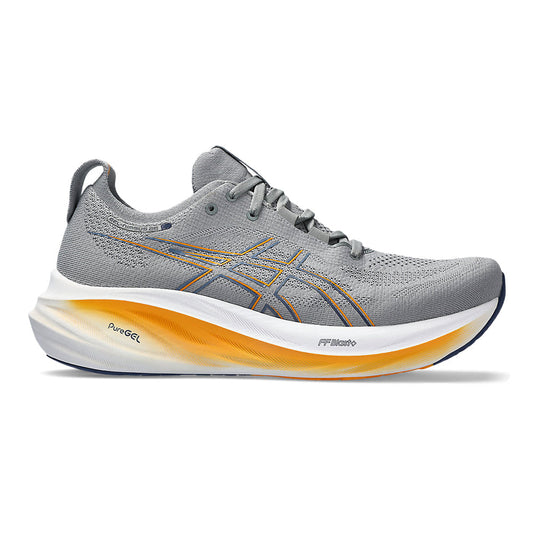 Men's Asics GEL-Nimbus 26, Sheet Rock/Thunder Blue, 9.5 D Medium