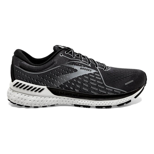 Men's Brooks Adrenaline GTS 21, Blackened Pearl/Black/Grey, 11.5 D Medium