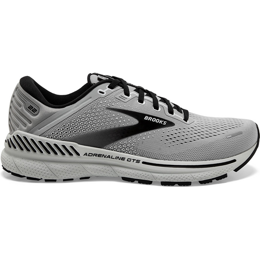 Men's Brooks Adrenaline GTS 22, Alloy/Grey/Black, 11 D Medium