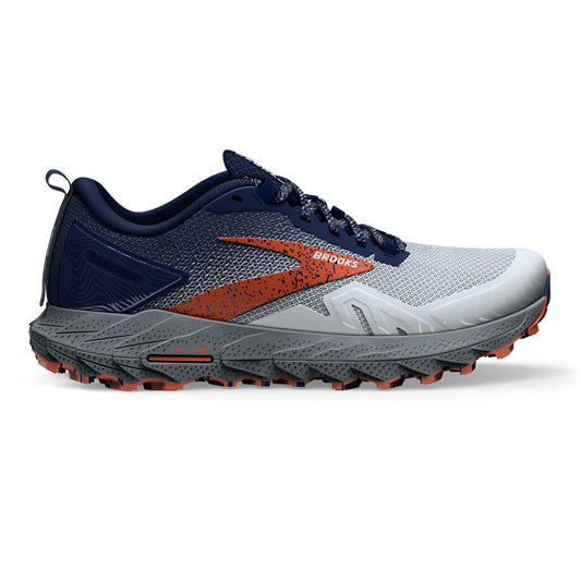 Men's Brooks Cascadia 17, Blue/Navy/Firecracker, 14 D Medium