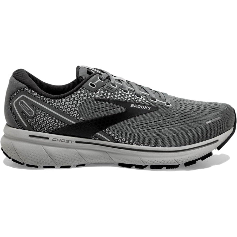 Men's Brooks Ghost 14, Grey/Alloy/Oyster, 13 D Medium