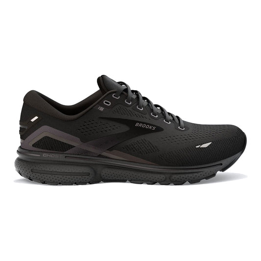 Men's Brooks Ghost 15, Black/Black/Ebony, 13 D Medium