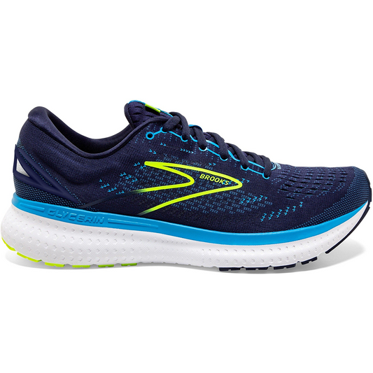 Men's Brooks Glycerin 19, Navy/Blue/Nightlife, 7.5 D Medium