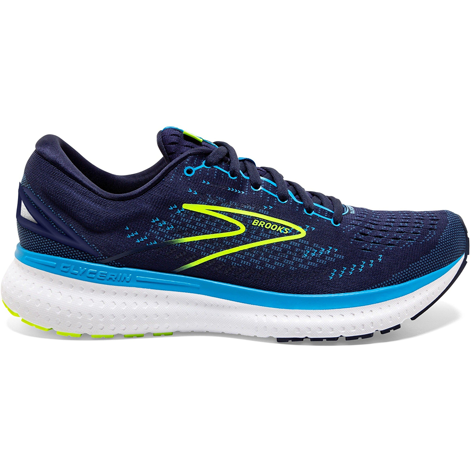 Men's Brooks Glycerin 19, Navy/Blue/Nightlife, 9.5 Wide