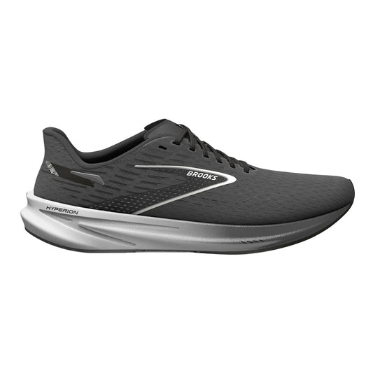 Men's Brooks Hyperion, Gunmetal/Black/White, 10 D Medium