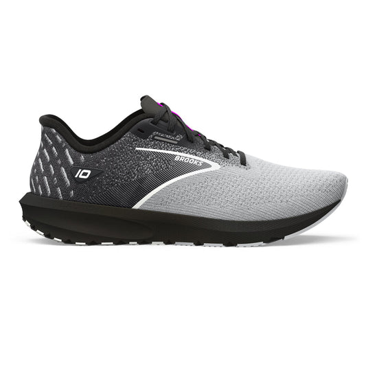 Men's Brooks Launch 10, Black/Blackened Pearl/White, 10 D Medium