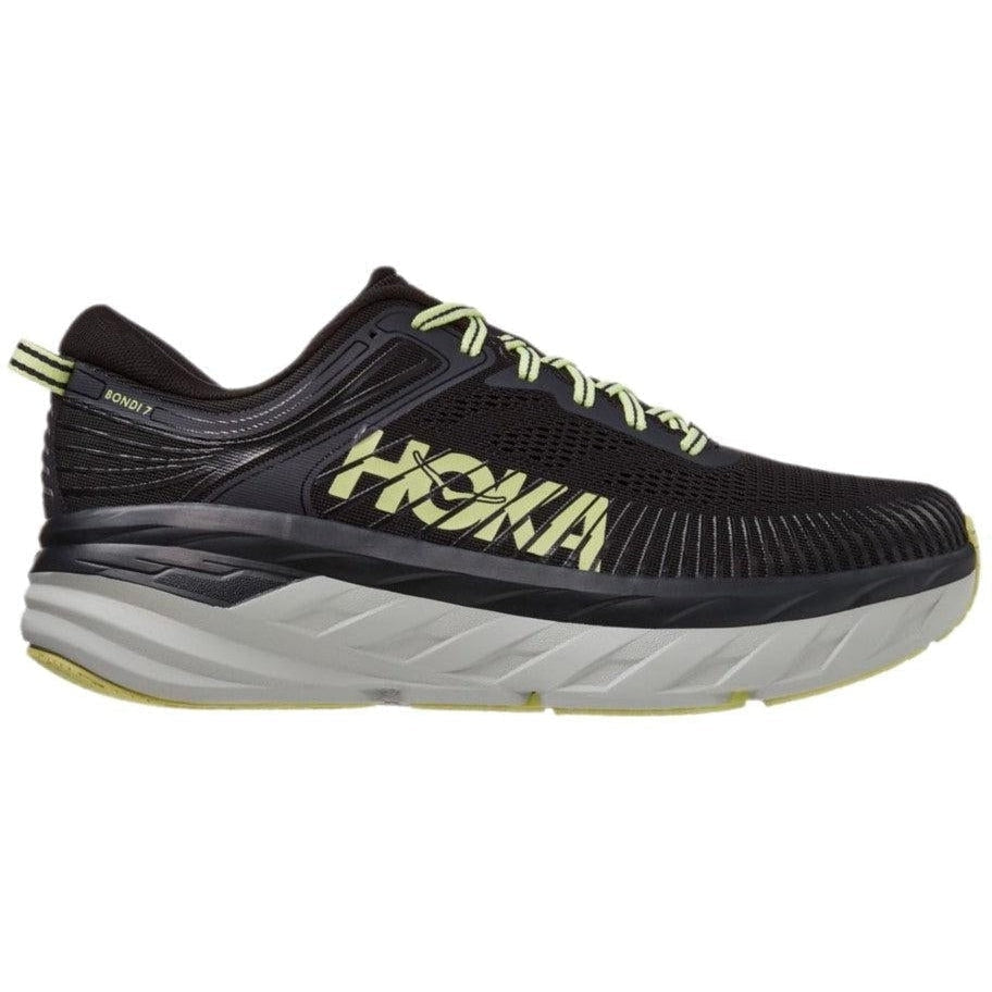 Men's Hoka One One Bondi 7, Blue Graphite/Butterfly, 11.5 2E Wide