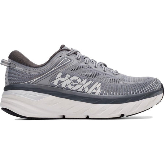 Men's Hoka One One Bondi 7, Wild Dove/Dark Shadow, 12.5 D Medium