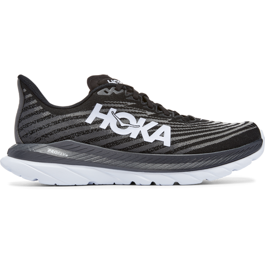 Men's Hoka One One Mach 5, Black/Castlerock, 8.5 D Medium