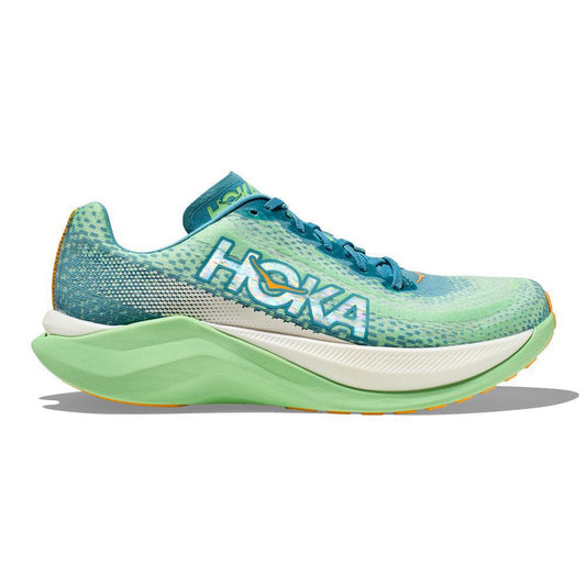 Men's Hoka One One Mach X, Ocean Mist/Lime Glow, 11 D Medium