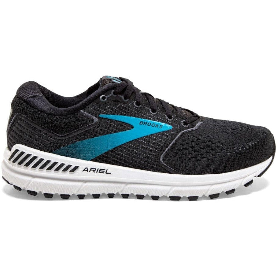 Women's Brooks Ariel '20, Black/Ebony/Blue, 9 2E Extra Wide