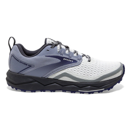 Women's Brooks Divide 2, Grey/Dawn/Blue Ribbon, 9.5 B Medium