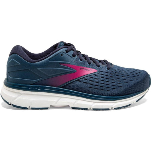 Women's Brooks Dyad 11, Blue/Navy/Beetroot, 9.5 B Medium