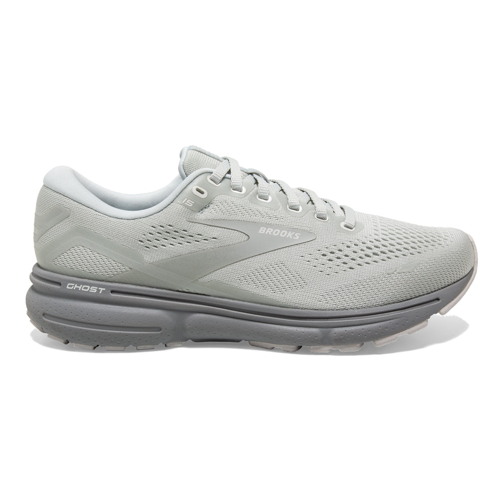 Women's Brooks Ghost 15, Illusion/White, 8 B Medium
