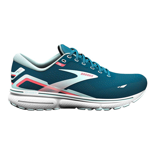 Women's Brooks Ghost 15, Legion Blue/Blue/Bittersweet, 11 B Medium