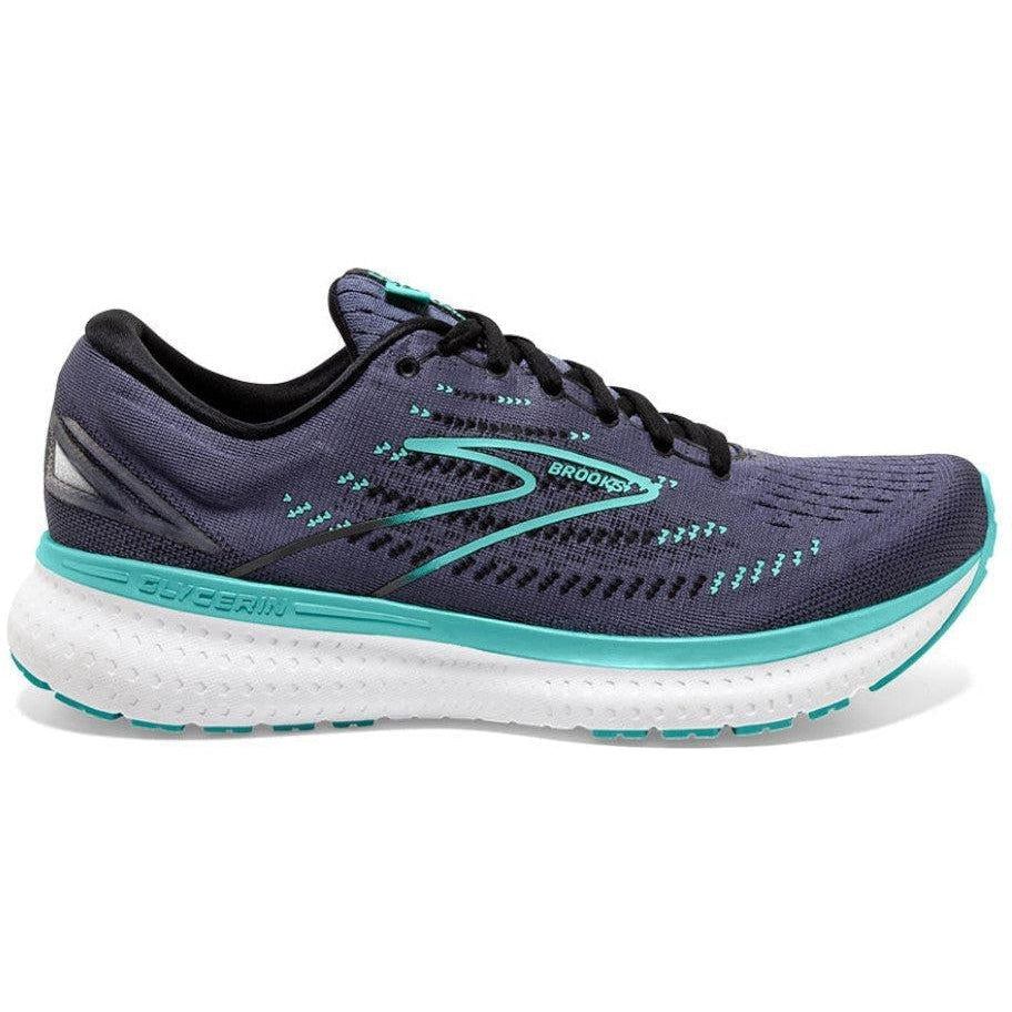 Women's Brooks Glycerin 19, Nightshadow/Black/Blue, 6 B Medium