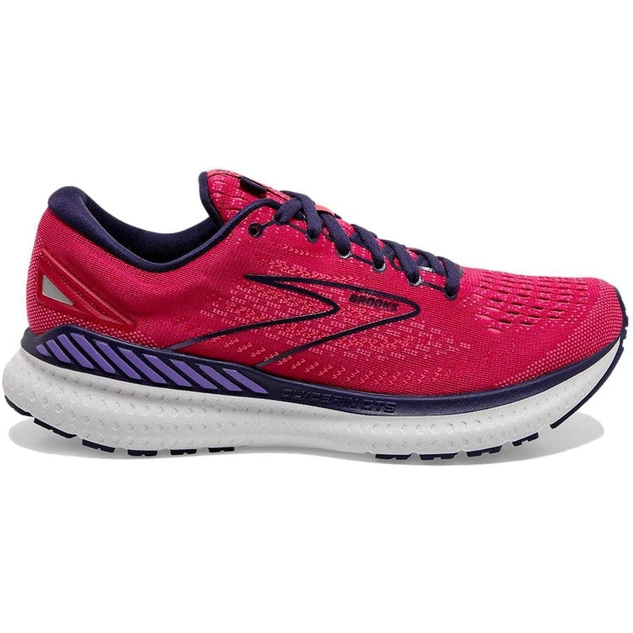 Women's Brooks Glycerin GTS 19, Barberry/Purple/Calypso, 8.5 B Medium