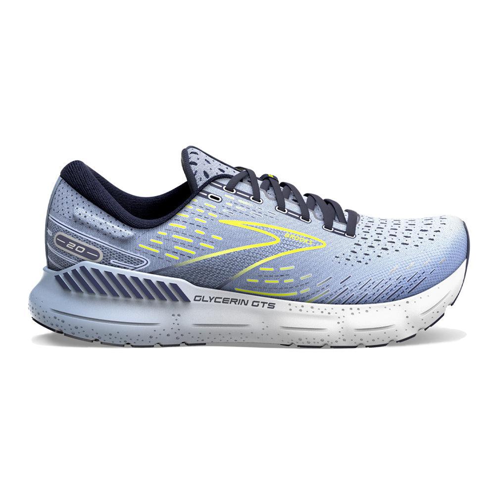 Women's Brooks Glycerin GTS 20, Light Blue/Peacoat/Nightlife, 5.5 B Medium