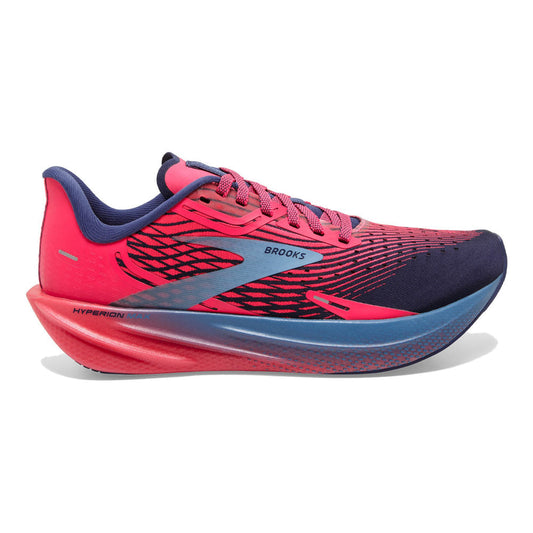 Women's Brooks Hyperion Max, Pink/Cobalt/Blissful Blue, 10 B Medium