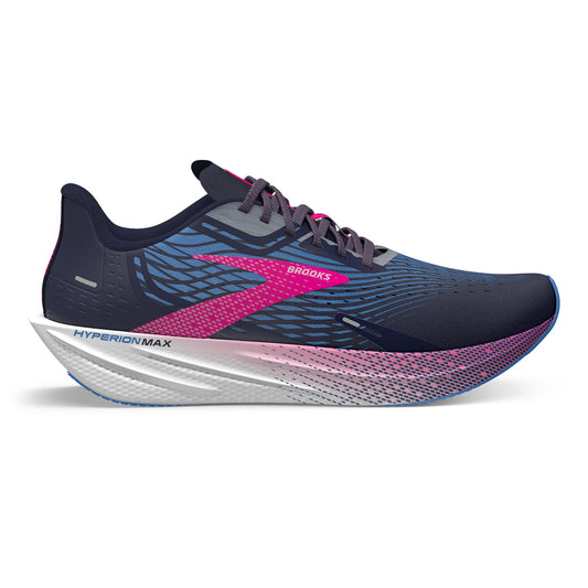 Women's Brooks Hyperion Max, Peacoat/Marina Blue/Pink Glo, 7.5 B Medium