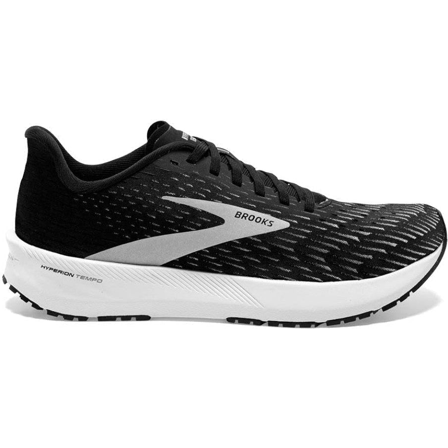 Women's Brooks Hyperion Tempo, Black/Silver/White, 10.5 B Medium