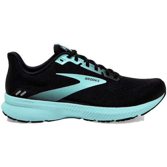 Women's Brooks Launch 8, Black/Ebony/Blue Tint, 9 B Medium