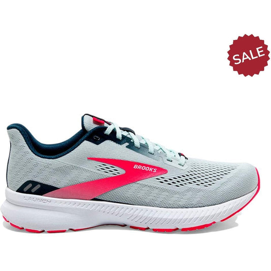 Women's Brooks Launch 8, Ice Flow/Navy/Pink, 10 Medium