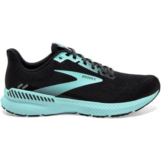 Women's Brooks Launch GTS 8, Black/Ebony/Blue Tint, 8 B Medium