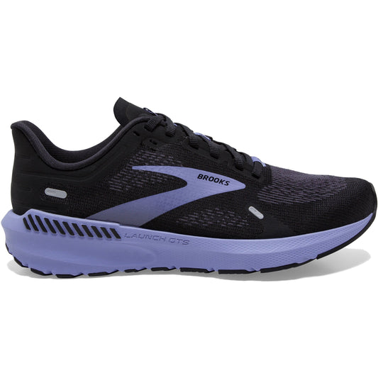 Women's Brooks Launch GTS 9, Black/Ebony/Purple, 10.5 B Medium