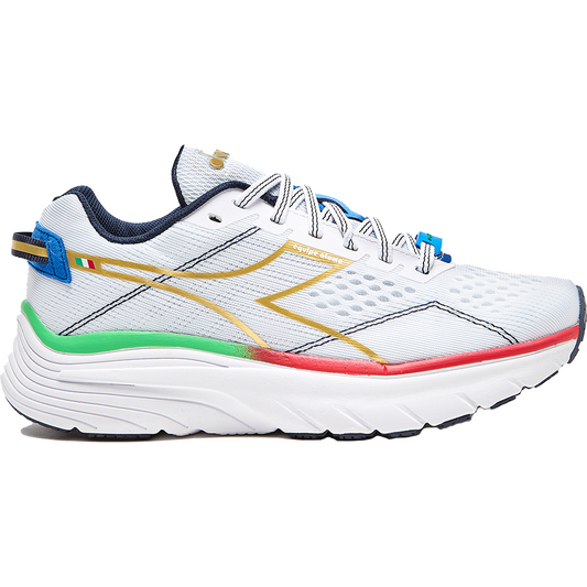 Women's Diadora Equipe Atomo, White/Gold, 9.5 B Medium