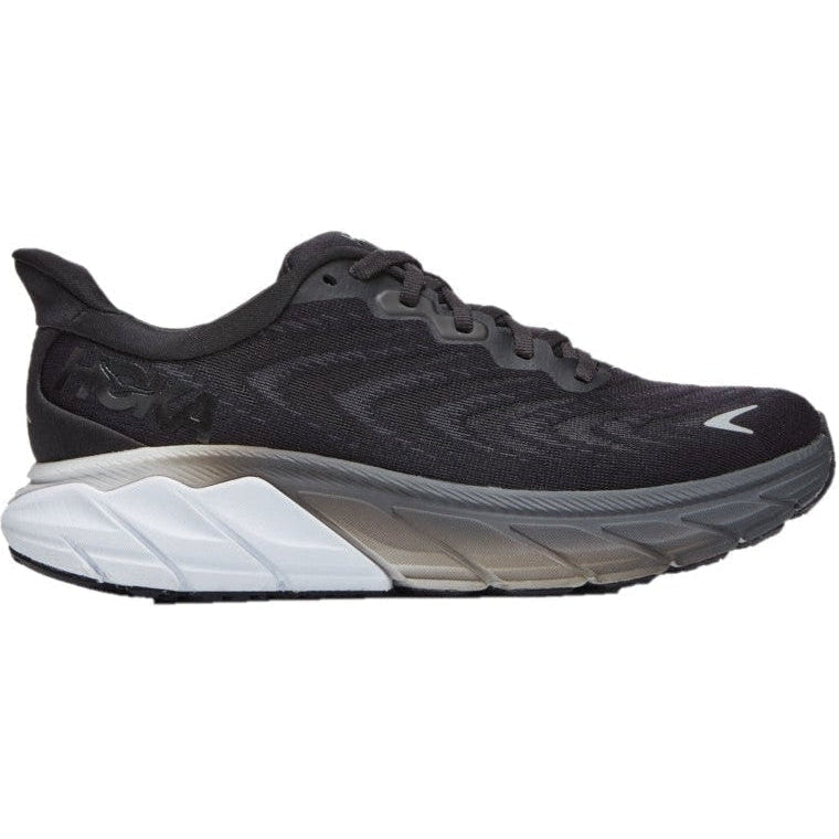 Women's Hoka One One Arahi 6, Black/White, 5 B Medium