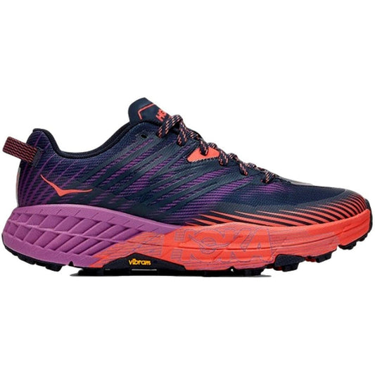 Women's Hoka One One Speedgoat 4, Outer Space/Hot Coral, 6.5 B Medium