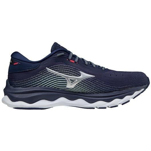 Women's Mizuno Wave Sky 5, Peacoat, 8 B Medium