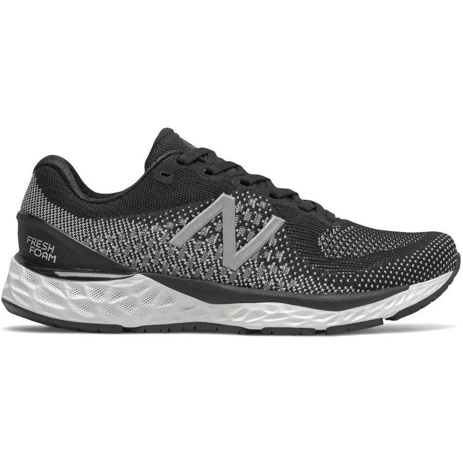Women's New Balance Fresh Foam 880 v10, Black/White, 8.5 B Medium
