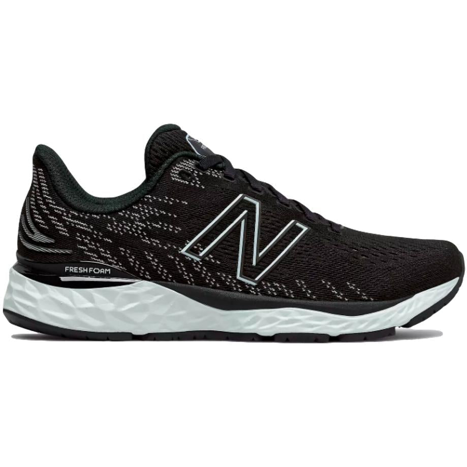 Women's New Balance Fresh Foam 880 v11, Black/Star Glo, 7 B Medium